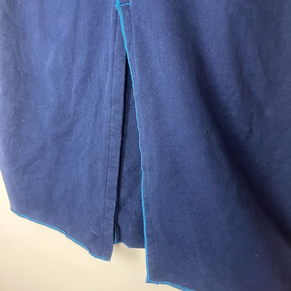 Vintage 90s Y2K Ocean Pacific OP Blue Jersey Maxi Skirt size Large - Picture 3 of 7